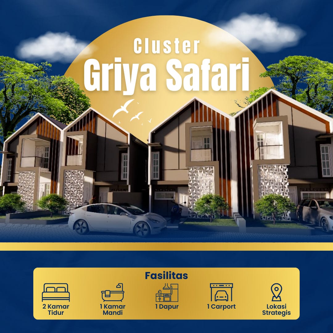 rumah property dijual rumah 2 lantai tipe cendrawasih ksb cluster griya safari cilacap