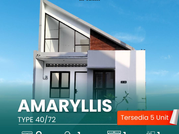 rumah property dijual rumah tipe amaryllis di perumahan mahkota al fatih cilacap