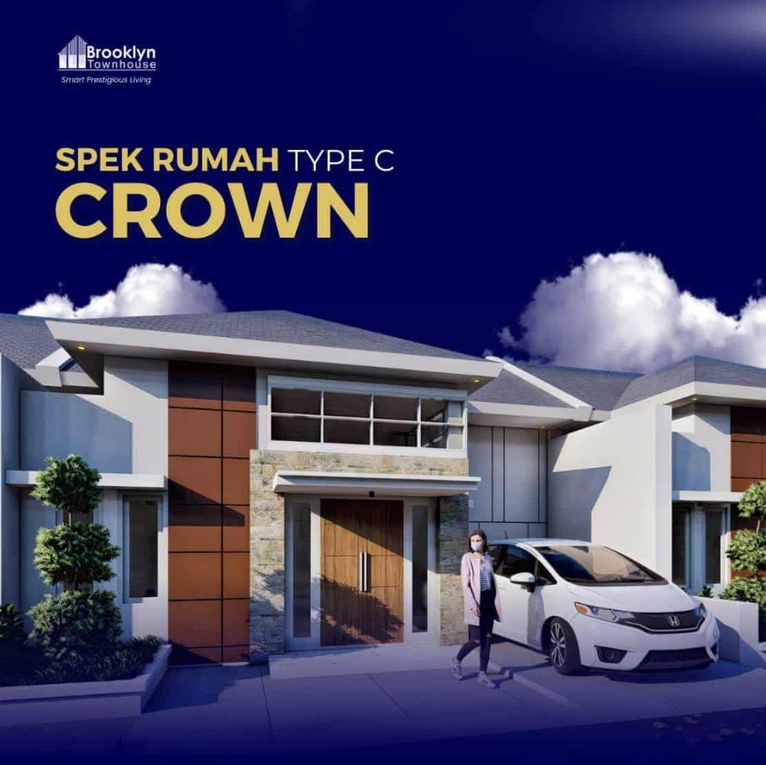 rumah property dijual rumah tipe crown di perumahan brooklyn townhouse cilacap